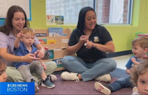 More young children are learning to express themselves through sign language at day cares in Massachusetts.