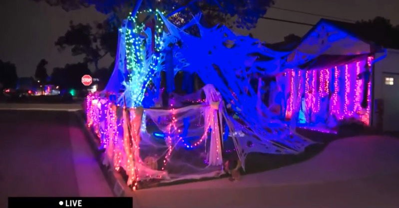 <i>KCAL/KCBS via CNN Newsource</i><br/>Spooky season is a favorite for the neighbors living on Lisco Street