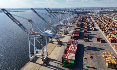 A photo of the Port of Baltimore taken October 3