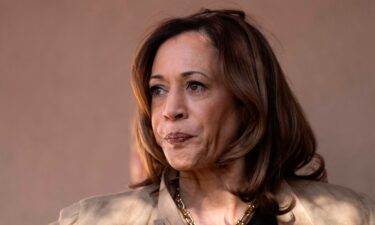 Vice President and Democratic presidential candidate Kamala Harris speaks to media at the Douglas Port of Entry at the US-Mexico border in Douglas