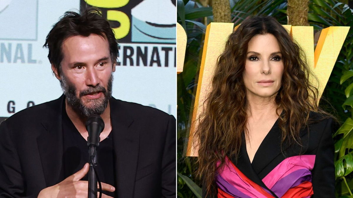 <i>Getty Images via CNN Newsource</i><br/>Keanu Reeves and Sandra Bullock reunited to celebrate the 30th anniversary of one of their most famous films together on October 8.