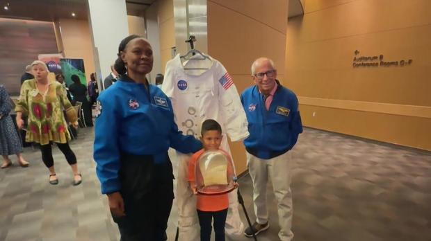 <i>KPIX via CNN Newsource</i><br/>NASA astronauts Yvonne Cagle and Kenneth Cockrell meet with patients and families impacted by cancer at UCSF Benioff Children's Hospital on Friday