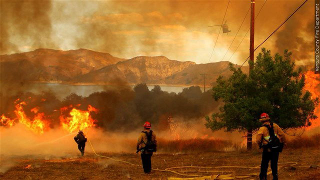 Acquired Through MGN Online on 11/07/2024. Photo Ventura County Fire Department 