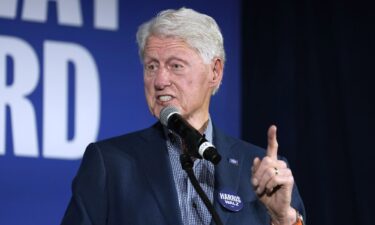 Clinton speaks at a campaign event in Fort Valley