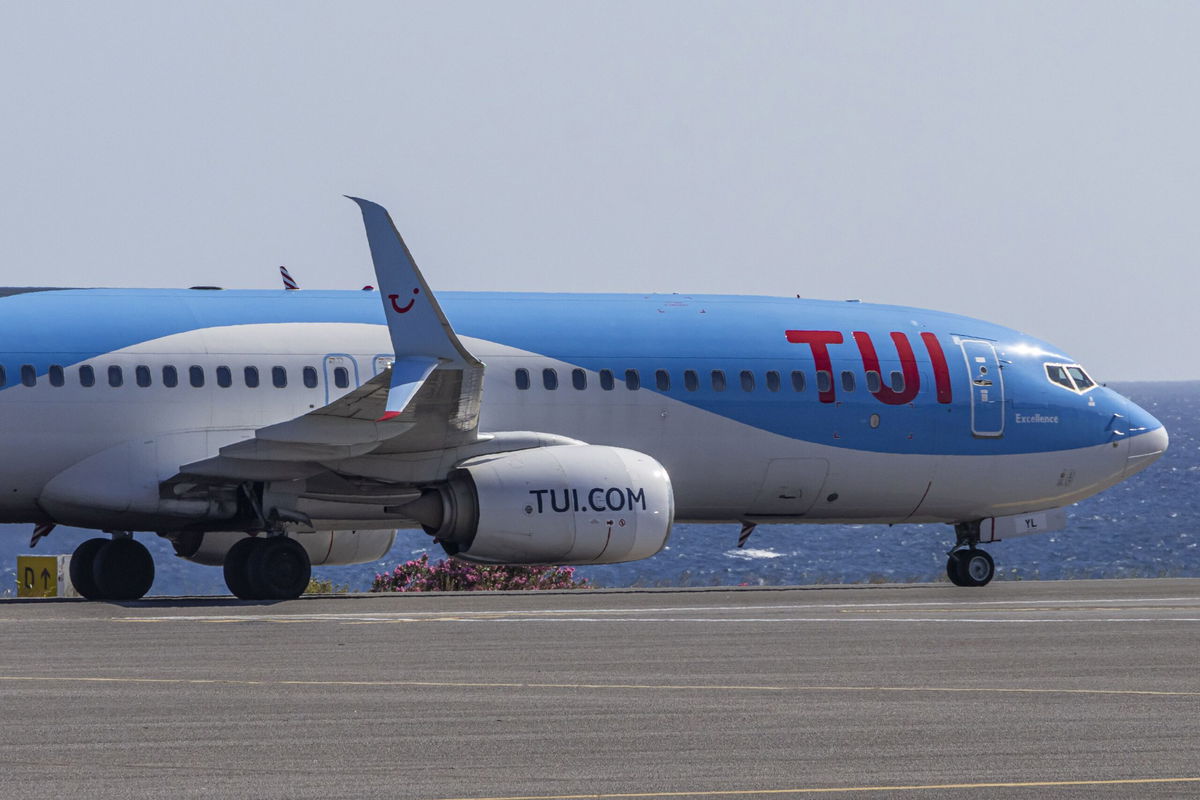 <i>Nicolas Economou/NurPhoto/Getty Images via CNN Newsource</i><br/>A Tui passenger flight from the UK to Greece had to be aborted after cabin failed to pressurize.