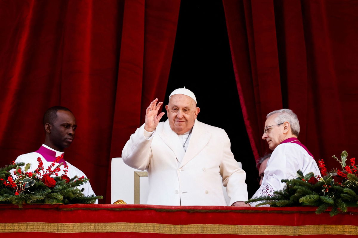 <i>Yara Nardi/Reuters via CNN Newsource</i><br/>Pope Francis urged peace in Ukraine and Gaza