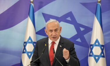 Israeli Prime Minister Benjamin Netanyahu speaks during a press conference in Jerusalem on December 9.