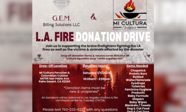 Campañas de donación locales se llevarán a cabo el fin de semana para las víctimas del incendio de Los Ángeles