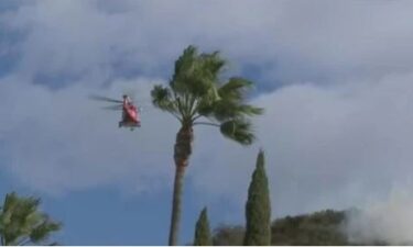 A brush fire broke out in the Pacific Palisades area amid an "extreme" red flag warning from the National Weather Service.