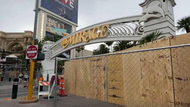 <i>KTNV via CNN Newsource</i><br/>Construction is well underway as the site of the former Mirage casino is continuing to transform into Hard Rock Las Vegas.