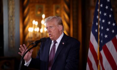 U.S. President-elect Donald Trump makes remarks at Mar-a-Lago in Palm Beach