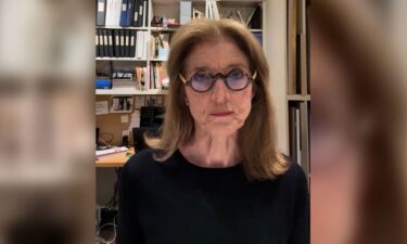 This still from video shows Caroline Kennedy reading from her letter to senators regarding her cousin Robert F. Kennedy Jr.