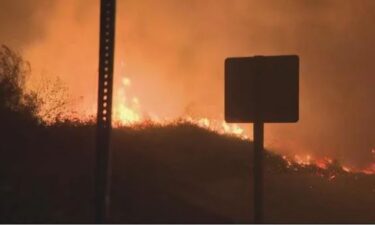 The third major brushfire burning in Los Angeles County on Tuesday