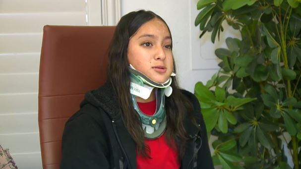 <i>KTNV via CNN Newsource</i><br/>Chelsea Madrigal was walking home from school on Feb. 5 when she was run over by a black pickup truck at the intersection of Rainbow Boulevard and Sahara Avenue.