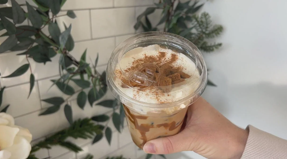<i>WBZ via CNN Newsource</i><br/>The cookie butter latte available at The Half Cookie in Chestnut Hill.