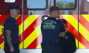 Naples firefighters Sam Scholtz and Thomas Jysim were at the beach with their girlfriends when they noticed something wrong.