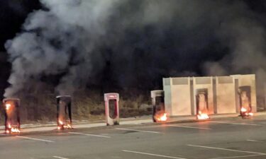 Tesla charging stations catch fire in Littleton.