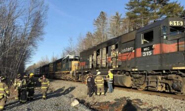 The Lincoln Fire Department says the train engine malfunctioned in Winn
