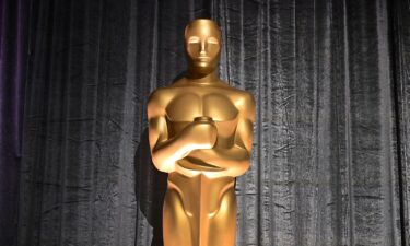 An Oscar statue is seen on February 25