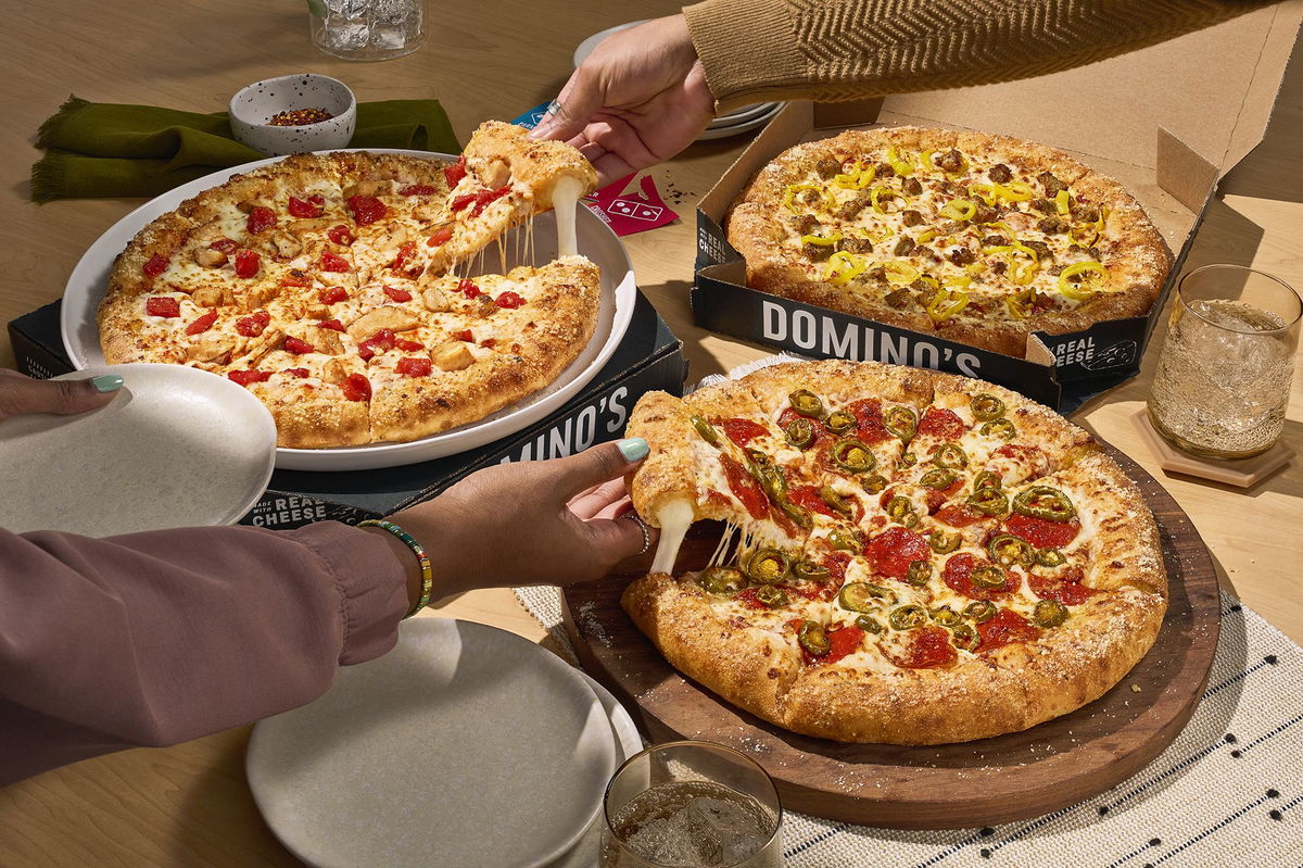 <i>Domino's Pizza via CNN Newsource</i><br/>Domino's Pizza is adding stuffed crust to its menu.