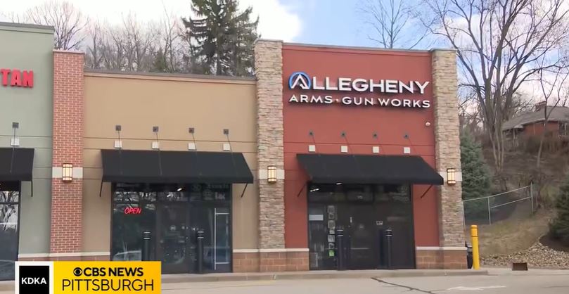 <i>KDKA via CNN Newsource</i><br/>New security video showed burglars shooting their way into a Bethel Park gun store