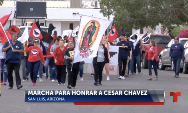 Honran al Lider de los campesinos Cesar Chavez en San Luis