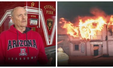 On the night of the Old Tucson Fire