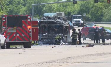 A Shreveport bus exploded Wednesday afternoon while stopped at a bus stop on North Hearne and Forum Drive in west Shreveport.