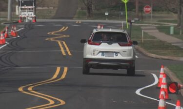 Drivers are zig-zagging down one road in Montgomery Township and it's not to avoid a pothole. It's a new road design to get drivers to slow down on Grays Lane