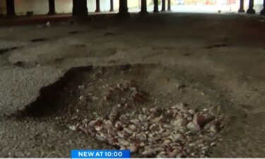 One woman said Chicago's potholes aren't just a headache — they're dangerous. Early April 14