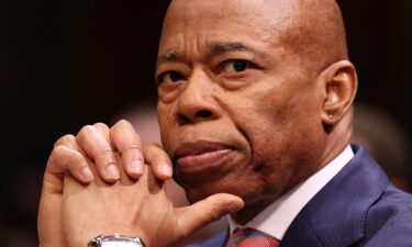New York City Mayor Eric Adams arrives to testify during a House Oversight and Government Reform Committee hearing on sanctuary cities' policies at the US Capitol on March 5