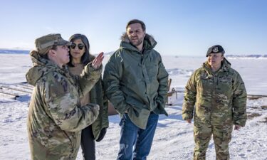 Vice President JD Vance and second lady Usha Vance tour the US military's Pituffik Space Base on March 28