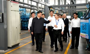Chinese leader Xi Jinping visits the JL MAG Rare-Earth Company in the city of Ganzhou