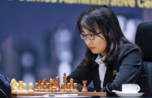 Ju Wenjun pictured here competing during the 2020 Women's World Chess Championship in Shanghai.