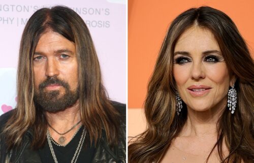 Billy Ray Cyrus and Elizabeth Hurley.