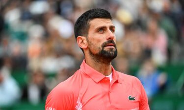 Djokovic during his defeat to Matteo Arnaldi at the Madrid Open on April 26.