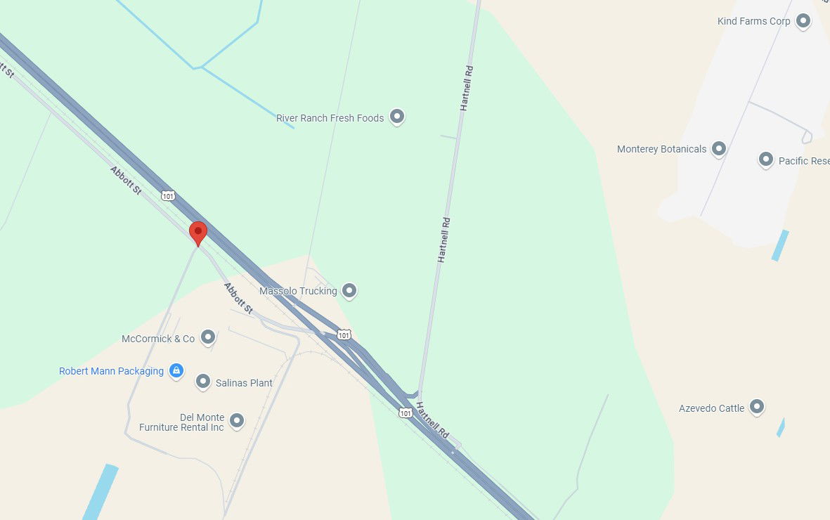 CHP: Northbound 101 off ramp to Abbott Street closed after deadly crash south of Salinas