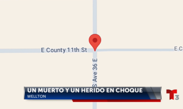 Un muerto y un Herido en Choque de Wellton