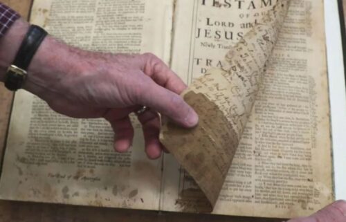 Harry Bukeley donated his family's historic 300-year-old Bible to the Old North Church in Boston.