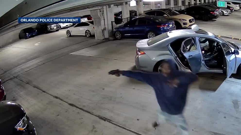 <i>Orlando Police Department/WESH via CNN Newsource</i><br/>Video released Wednesday shows a shootout between multiple vehicles in an Orlando parking garage