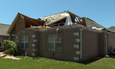 Eddie Stout and his wife experienced damage to their home during the tornado on May 19.