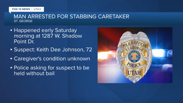 <i>KSTU via CNN Newsource</i><br/>St. George police accidentally broke into the wrong home during a search for the victim of a stabbing attack.