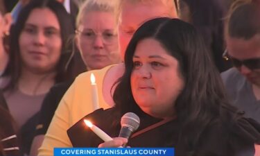 A community came together to pay their respects to a Hughson mother of two after she was found dead over the weekend in what investigators have ruled a murder-suicide.