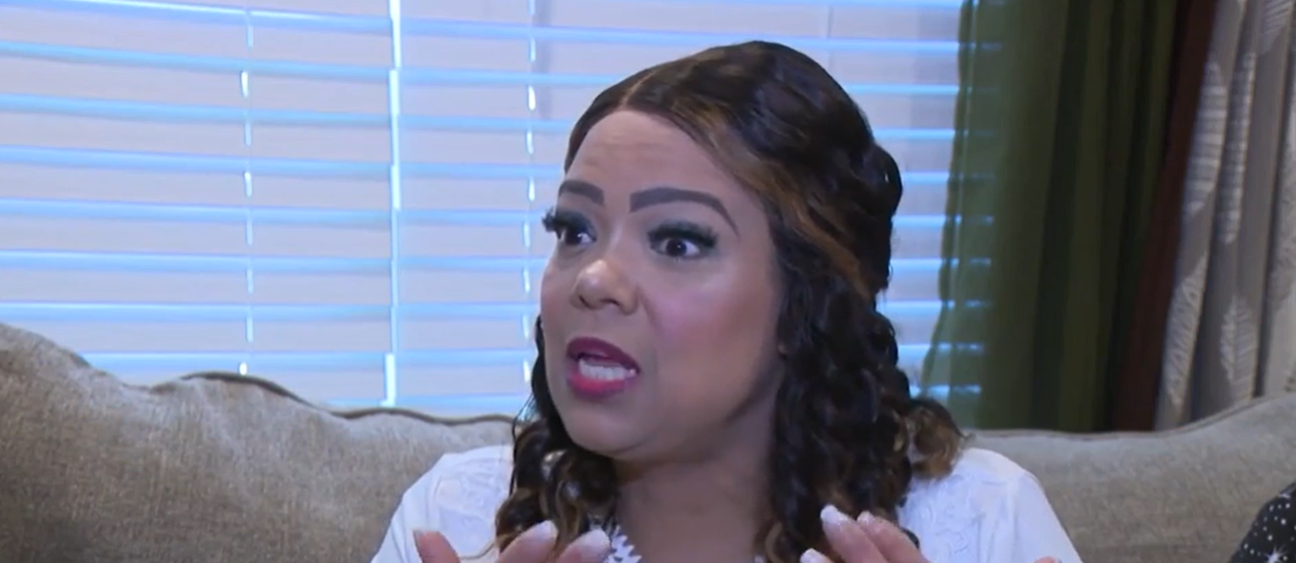 <i>WDSU via CNN Newsource</i><br/>Nichole Russell shares her experience of domestic violence and the aftermath of her son's fatal intervention in Chalmette