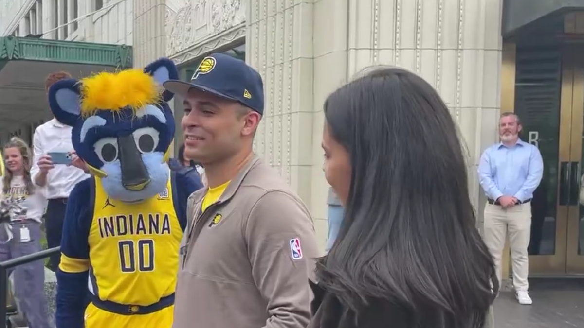 <i>WRTV via CNN Newsource</i><br/>The Pacers gave one fan the surprise of a lifetime ahead of Game 4.