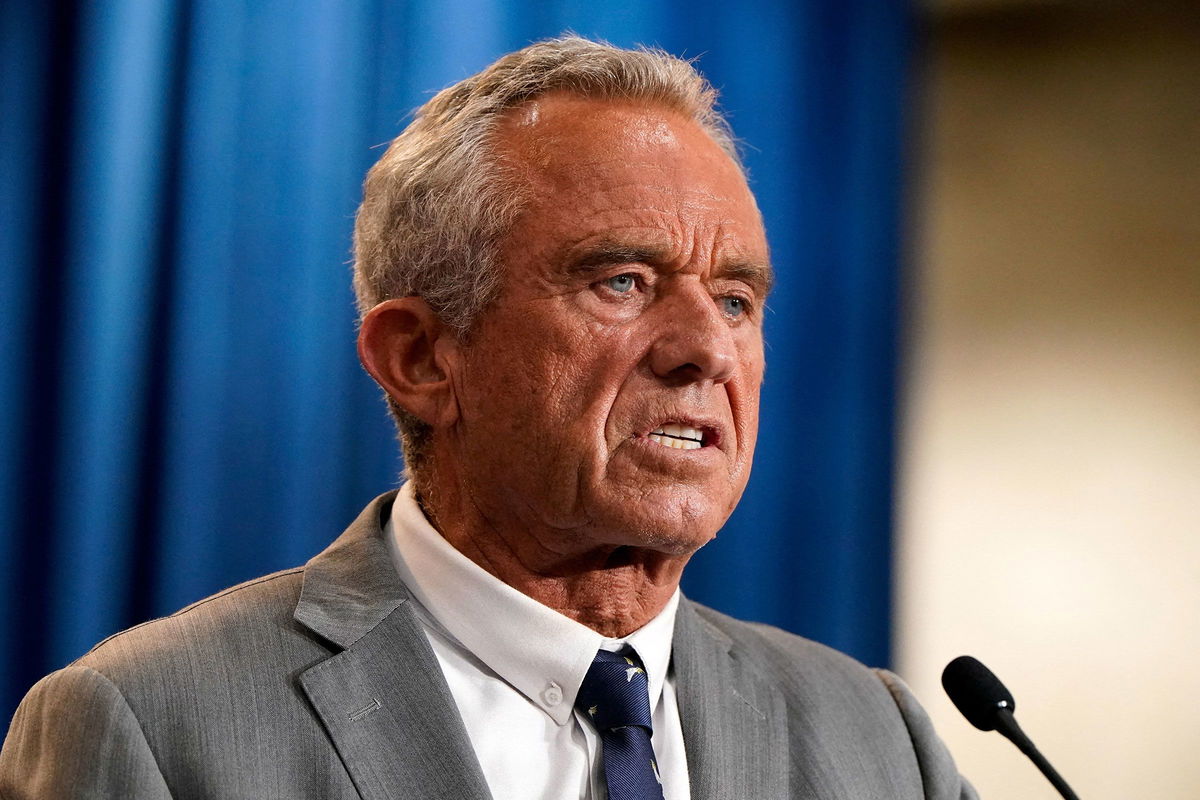 <i>Alex Wroblewski/AFP/Getty Images via CNN Newsource</i><br/>US Secretary of Health and Human Services Robert F. Kennedy Jr. speaks alongside Food and Drug Administration Commissioner Martin Makary