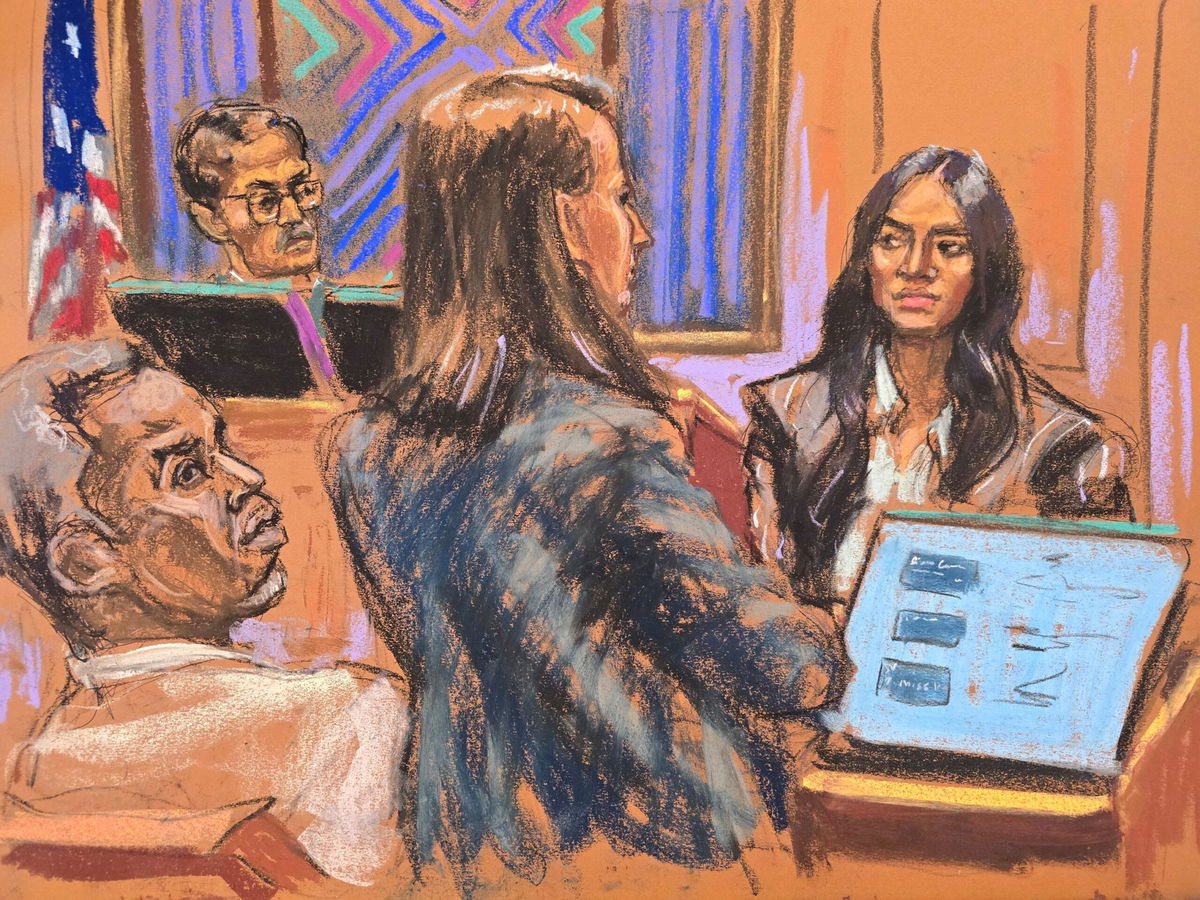 <i>Jane Rosenberg/Reuters via CNN Newsource</i><br/>Lawyer Anna Estevao cross-examines Cassie Ventura for a second day during Sean