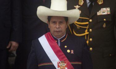 Peruvian President Dina Boluarte is pictured in Lima on July 4