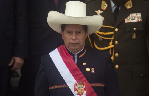 Peruvian President Dina Boluarte is pictured in Lima on July 4