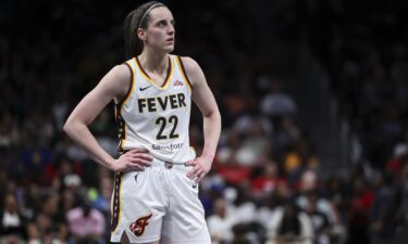 Indiana Fever guard Caitlin Clark is sidelined because of a strained left quadriceps.